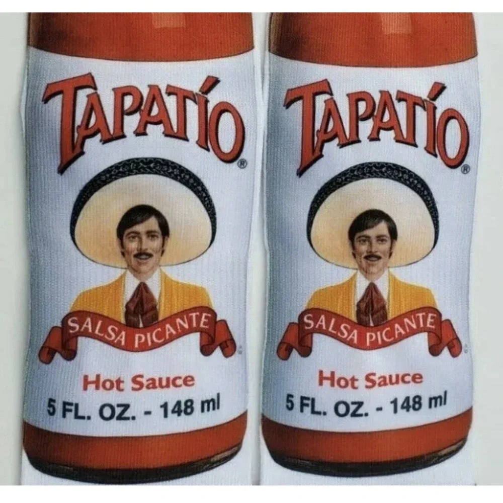 NEW! Odd Sox Tapatio Salsa Picante‎ Hot Sause Socks Men's Shoe *Size 6-13